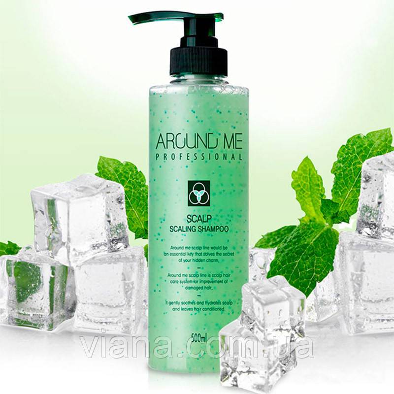 Шампунь-скраб для жирної шкіри голови Welcos Around Me Scalp Scaling 500 мл, фото 1