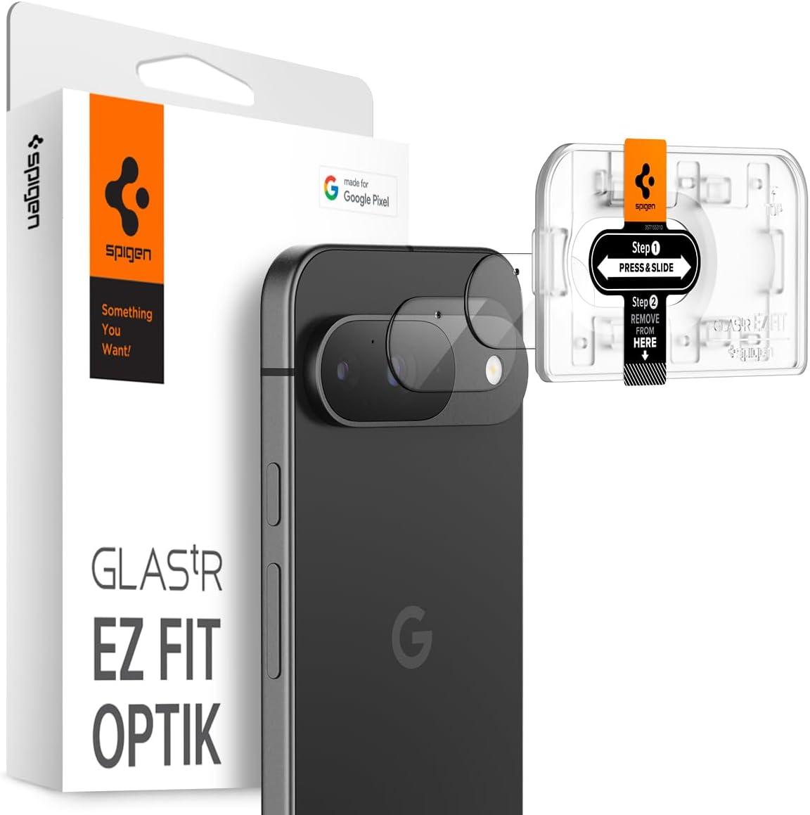 Захисне скло Spigen для камери Pixel 9 — EZ Fit Optik (2 шт.), Clear (AGL08443)