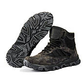 Тактичні демісезонні берці сірий камуфляж