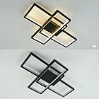 Cвітлодіодна люстра 65 Вт з пультом і мобільним додатком регулювання яскравості колір каркасу чорний ESL-21574, фото 3