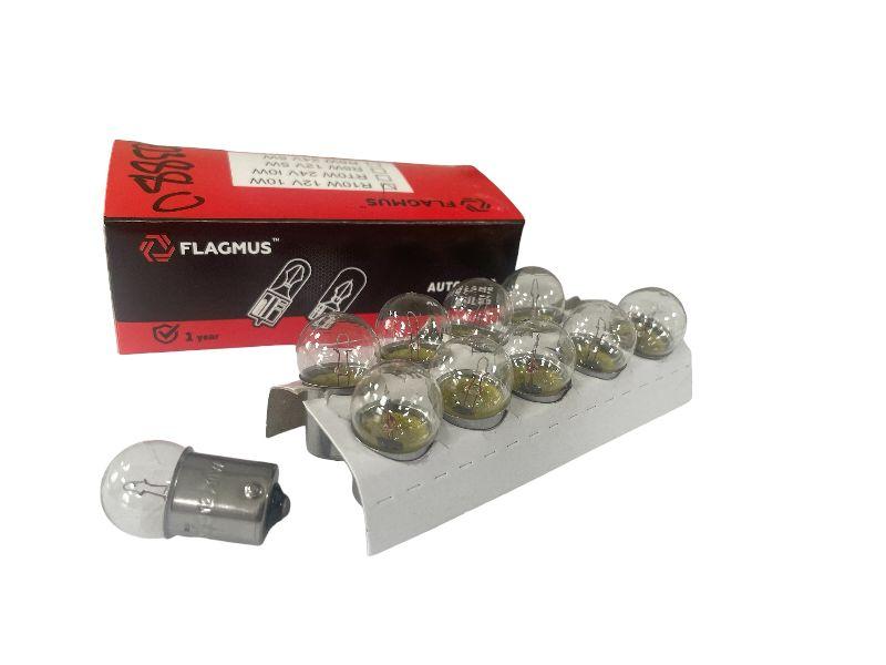 Лампа розжарювання R10W 12 V 10 W BA15s (Flagmus)