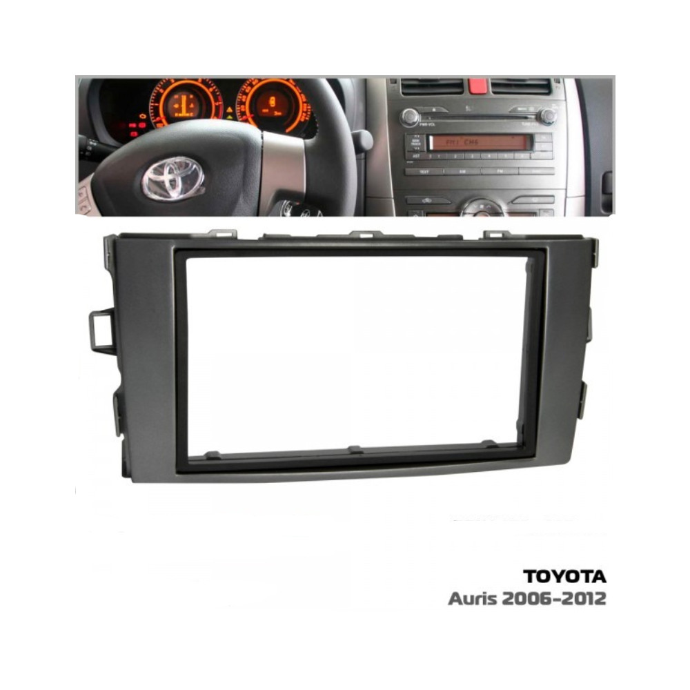 Рамка для штатної магнітоли Toyota Auris 2006-12 перехідна рамка для автомагнітоли рамка авто туто