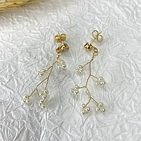 Сережки позолота Xuping Ювелірна біжутерія Сережки-підвіски Золотистий 50 мм S15269