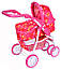 Коляска 9662М для ляльок нового "модульного типу 4-в-1, червона, трансформер, прогулянкова/класика, фото 4
