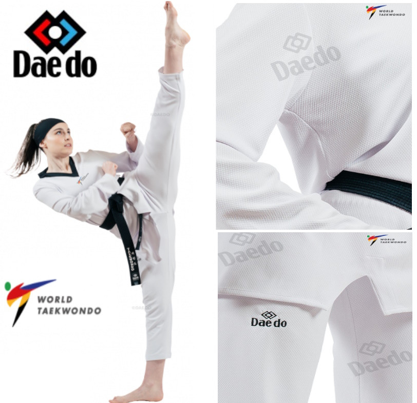 Добок для тхеквондо DAEDO ТА 2024 WTF форма втф кімоно костюм костюм форма одяг для бойових мистецтв