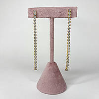 Сережки позолота Xuping Ювелірна біжутерія Сережки-підвіски Золотистий 80 мм S15271