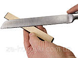 Шкіряний брусок для доведення ножів + паста ГОІ, фото 3