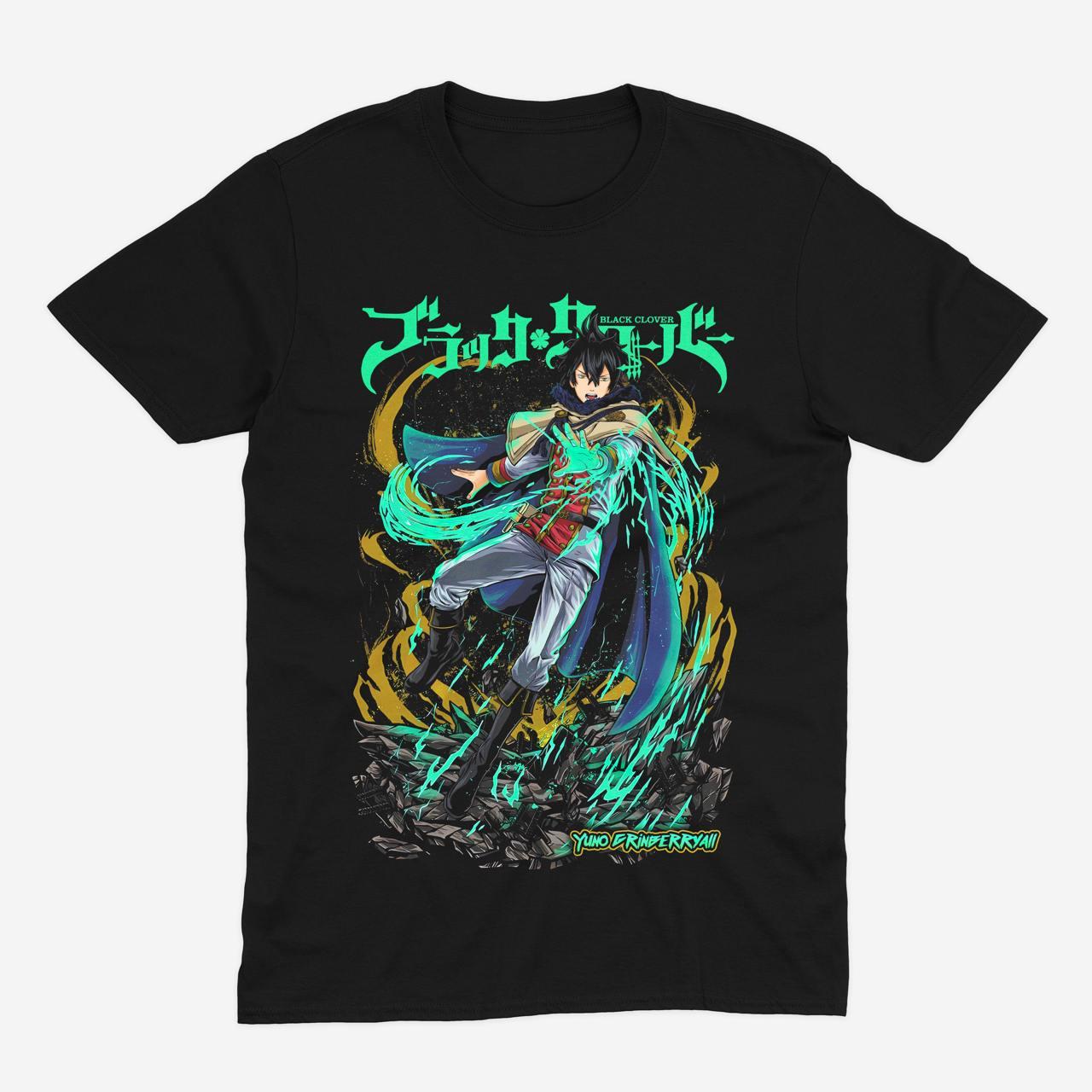 Футболка чорна Morze Чорний Клевер (Black Clover) V1, фото 1