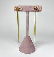 Сережки позолота Xuping Ювелірна біжутерія Сережки-підвіски Золотистий 90 мм S15272