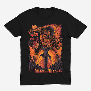 Футболка чорна Morze Attack on Titan V17