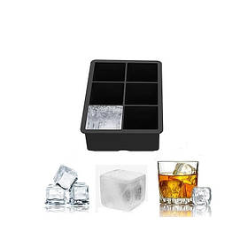 Силіконова форма для льоду (на 6 великих кубиків) FNL02