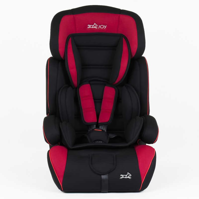 Автокрісло дитяче JOY 2066 V Червоне, від 9-36 кг, універсальне, з бустером, група 1/2/3, фото 1