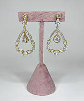 Сережки позолота Xuping Ювелірна біжутерія Сережки-підвіски Золотистий 54 мм S15274