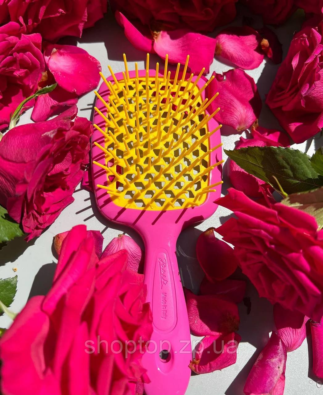 Гребінець для волосся Superbrush від Janeke, кораловий, фото 1