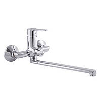 Змішувачі для ванни HAIBA DANIEL chr-006 euro (HB1012) з довгим ліктьовим виливом поворотний одноважільний