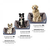 Лежанка для собаки або кішки (розмір L – 65x50x16 см) Ecarla KOT09, Сірий, фото 7