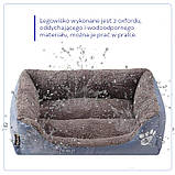 Лежанка для собаки або кішки (розмір L – 65x50x16 см) Ecarla KOT09, Сірий, фото 4