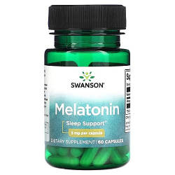 Мелатонін Swanson Melatonin 3 mg (60 капсул.)