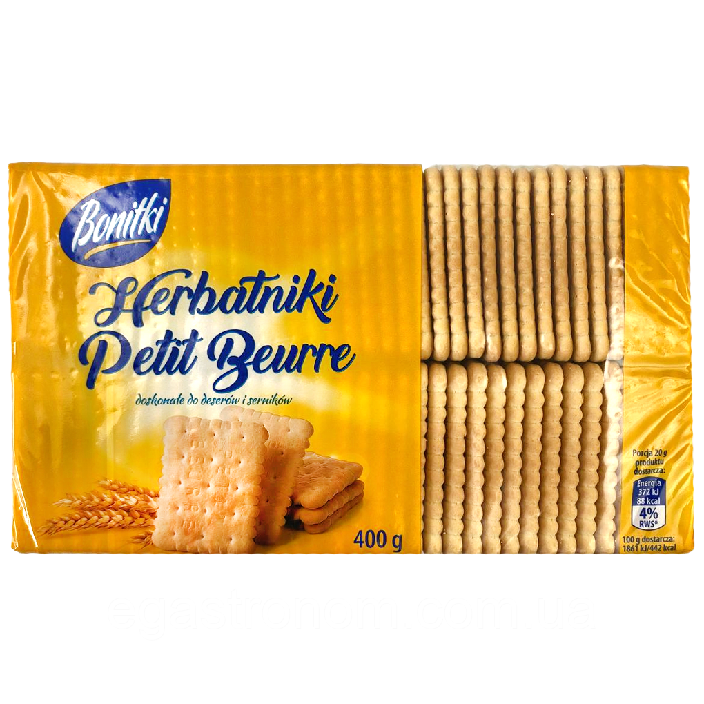 Печиво Бонітки Bonitki 400g 12шт/ящ (Код: 00-00016779), фото 1