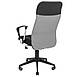 Офісне крісло із сітковою спинкою сірого кольору, сидіння чорне хрестовина пластикова Ультра Ю Ultra U Richman, фото 3