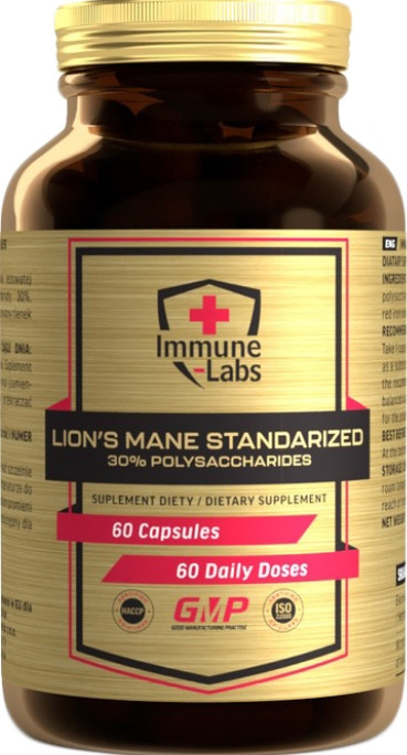Їжовик гребінчастий Immune Labs Lion's Mane 30% 500 mg 60 капсул