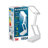 Настільний світлодіодний світильник з акумулятором ENERLIGHT VEGA 9 Вт 3000-6000 K Білий