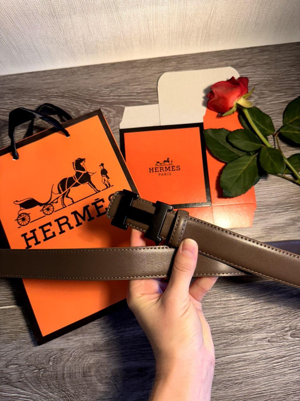Ремінь шкіряний жіночий Herme_s 3 см / пояс жіночий хермес