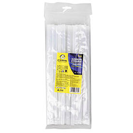 Клейові стрижні 1 кг у пакеті прозорі 11.2х300 мм Сталь 80180