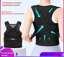 Грудопоясничний корсет коректор правильної постави Molded compression vest XL, Бандаж для вирівнювання спини, фото 4