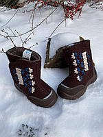 Валенки детские унисекс Котофей 367080-41 коричневые 23,24,29,31 р