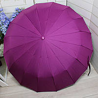 Якісна жіноча парасолька автомат антивітер 16 спиць 103см діаметр фуксія Угорщина