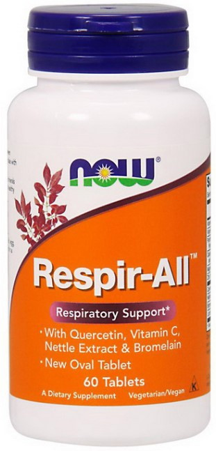 Імунна суміш для горла NOW Respir-All 60 таблеток