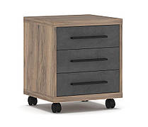 Тумба 3Ш Омега Меблі Сервіс,  Дуб табако/Матера