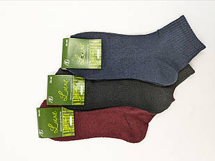 Жіночі середні термо шкарпетки махрова підошва Житомир Люкс 36-40 мікс кольорів 12 пар/пач.