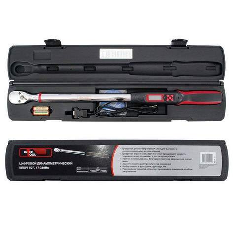 Ключ динамометричний електронний 1/2" 68-340 N.m INTERTOOL XT-9021, фото 1