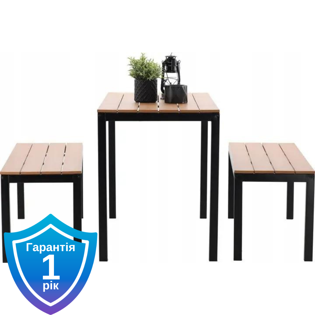 Комплект коричневих садових меблів Garden Line MEB0858
