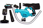 Повітродувка акумуляторна дуйка для листя 24в 2 акумулятори в кейсі, фото 6