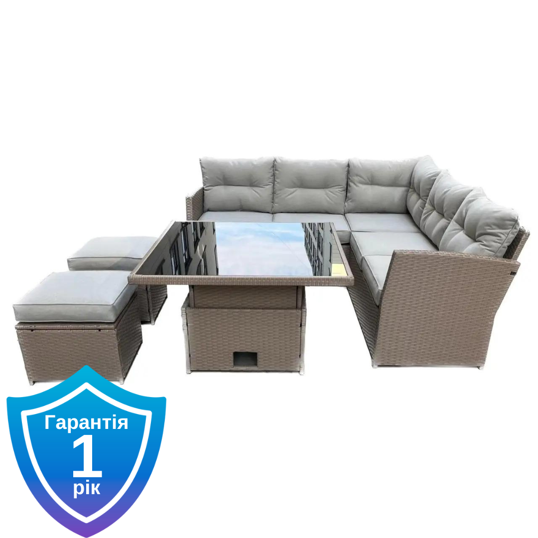 Комплект садових меблів коричневого кольору Garden Line MARINNE II ABI8205