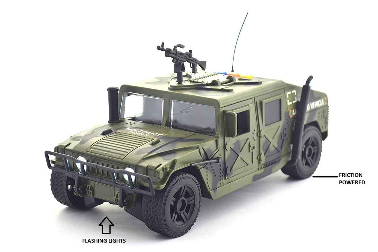 Інерційний бронеавтомобіль України та ЗСУ Військовий джип Hummer Броньовик машинка дитяча хаммер з кулеметом