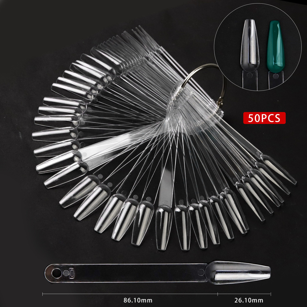 Палітра на кільці Балерина, прозора (50 зразків), фото 1