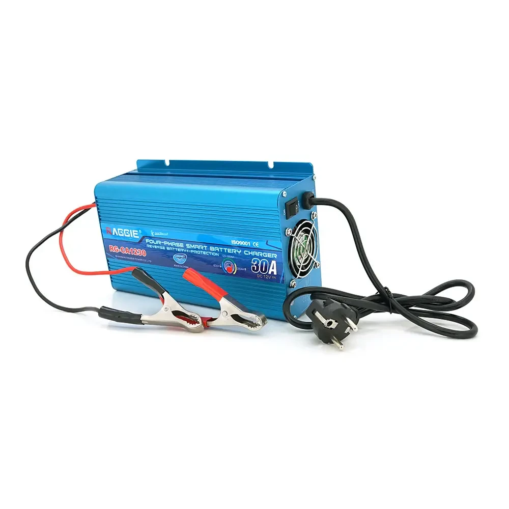 Зарядний пристрій RG-CA1230A для акумулятора 12V-30A, крокодили, Q12