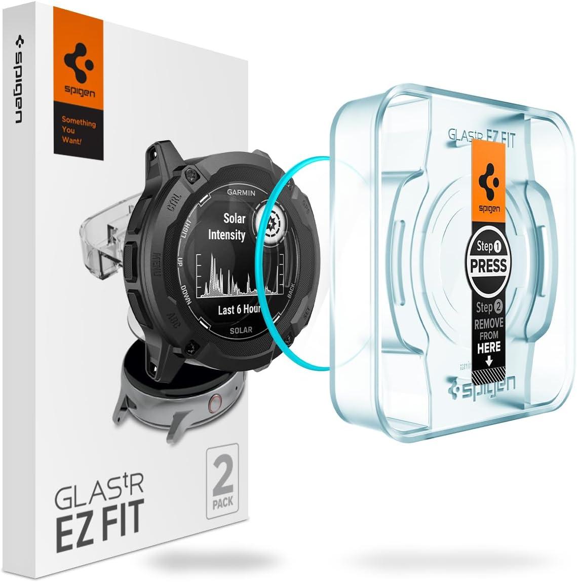 Захисне скло Spigen для Garmin Instinct 2X Solar (50mm) - EZ FiT GLAS.tR (2шт), (AGL07593)
