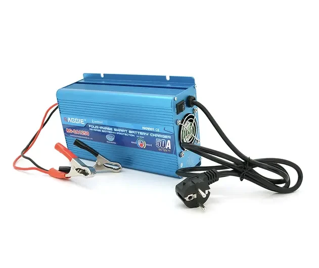 Зарядний пристрій RG-CA1250A для акумулятора 12V-50A, крокодили, Q12