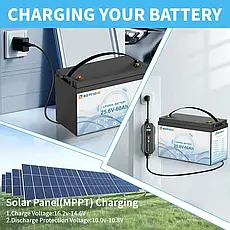 Акумулятор Bottione LiFePO4 25.6V/60AH (1536W*h) (літій-залізо-фосфатний акумулятор для ДБЖ (UPS)), фото 3