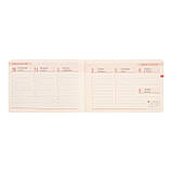 Щотижневик 10х15см Leo Planner датований 2025 Monaco синій 128 стор, фото 6