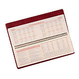 Планінг настільний 34,5 х 12,5см Leo Planner датований 2025 Persona бордовий 128 стор, фото 4