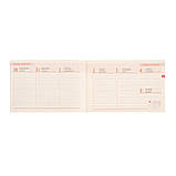 Щотижневик 10х15см Leo Planner датований 2025 Cioccolato 128 стор, фото 6
