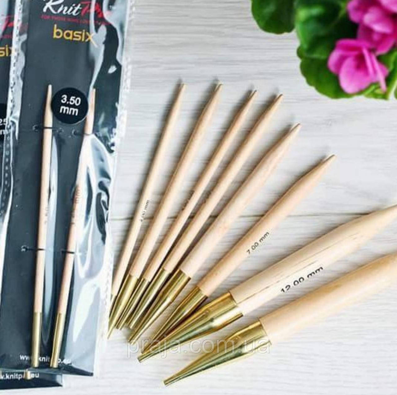 Спиці знімні Basix Birch Wood KnitPro 6.5мм