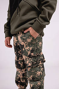 Дитячі спортивні штани Мілітарі з накладеною кишенею для хлопчика тринитка