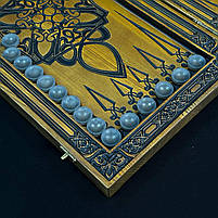 Нарди деревяні подарункові з ясеня Діва 64х32 см, фото 8